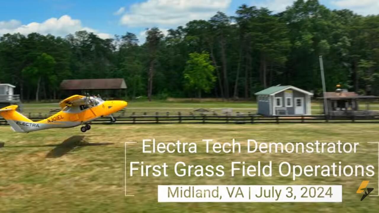 Electra eSTOL First Grass Field Flight